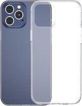 Shop4 - iPhone 12 Pro Max Hoesje + Glazen Screenprotector - Zachte Back Case Transparant