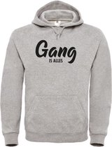 Wintersport hoodie grijs Gang is alles - soBAD. | Foute apres ski outfit | kleding | verkleedkleren | wintersporttruien | wintersport dames en heren