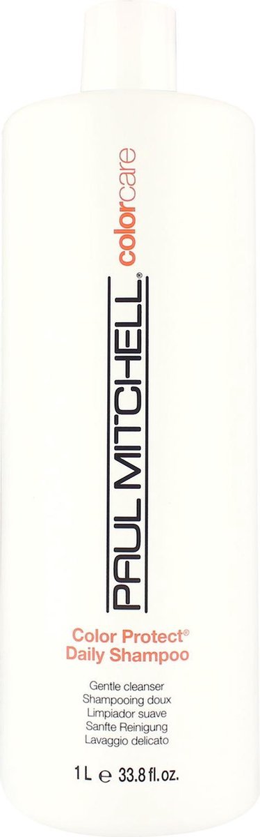 Paul Mitchell Color Care Color Protect Daily Shampoo-1000 ml - vrouwen - Voor Gekleurd haar