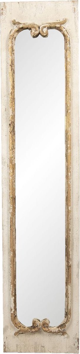 Clayre & Eef Spiegel 33x149 cm Beige Hout