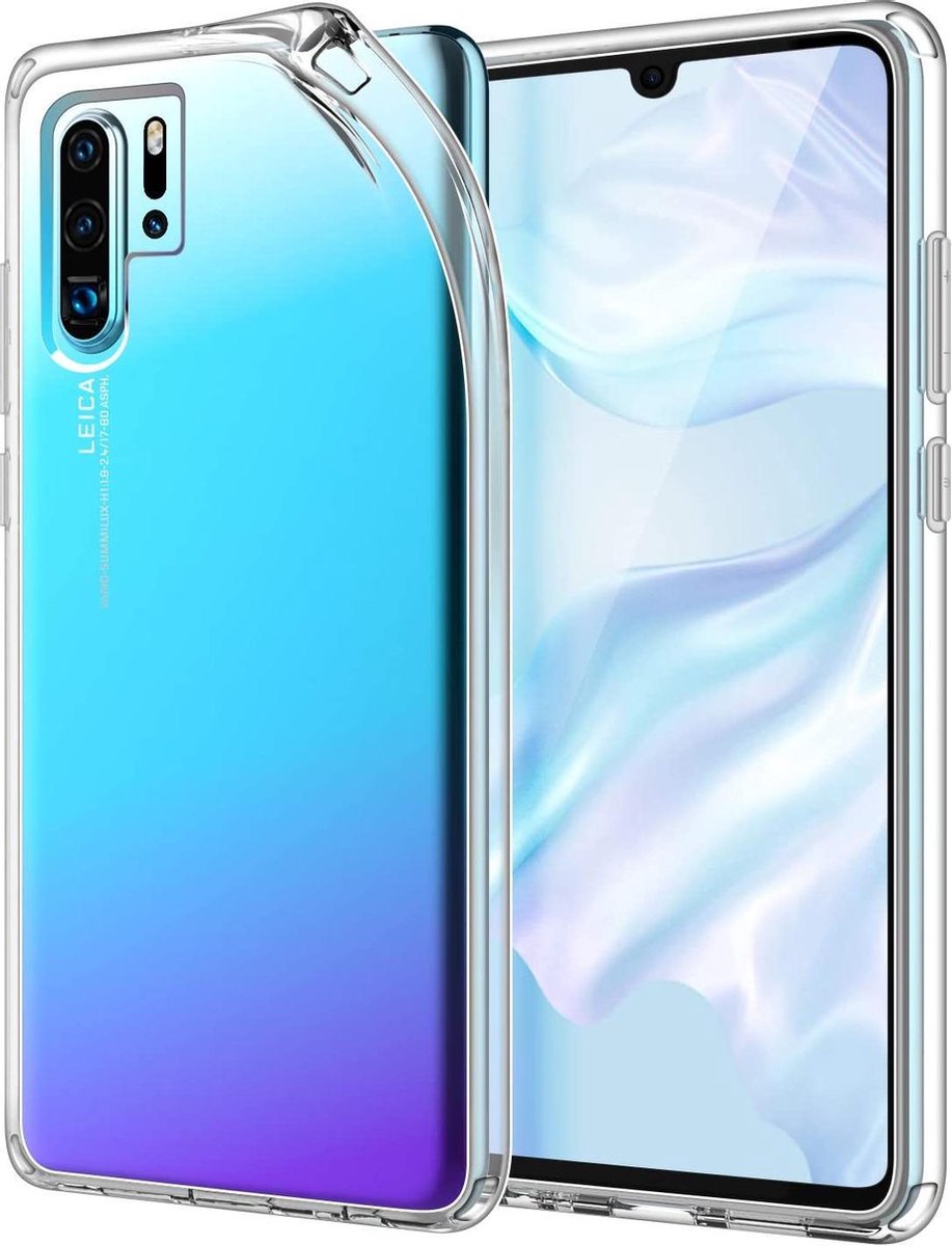 Silicone hoesje transparant Geschikt voor: Huawei P30 pro