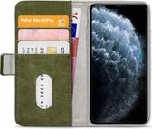 Mobilize Elite Gelly - Telefoonhoesje geschikt voor Apple iPhone 11 Pro Hoesje Bookcase Portemonnee - Groen