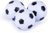 Heemskerk Profiel Tafelvoetbalballen met voetbal design - Zwart/Wit - per 12 stuks