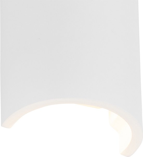 QAZQA colja_novo - Landelijke Wandlamp voor binnen - 1 lichts - D 6 cm - Wit - Woonkamer | Slaapkamer | Keuken