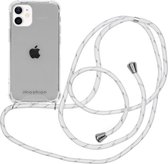 iMoshion Backcover met koord iPhone 12 Mini hoesje - White / Silver