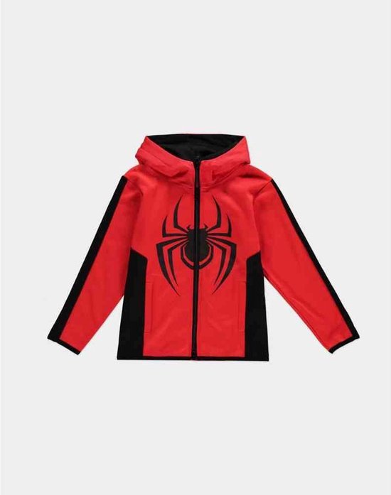 Foto: Marvel spiderman vest met capuchon kinderen kids 110 miles morales rood