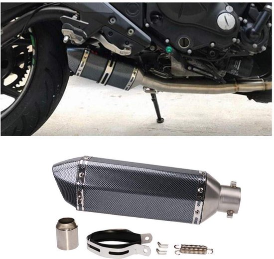 Odisus® Koolstofvezel Uitlaatdemper - 37 CM Demper met Verwijderbare  DB-Killer voor | bol.com