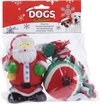 Dogs Collection - Hondenspeelgoedset - Kerst - Katoen/Vilt - 3-delig