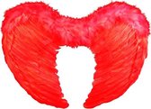 Boland Vleugels Engel Dames 50 Cm Textiel Rood