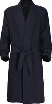 Gotzburg heren badjas pique (middeldik) - blauw -  Maat: XL