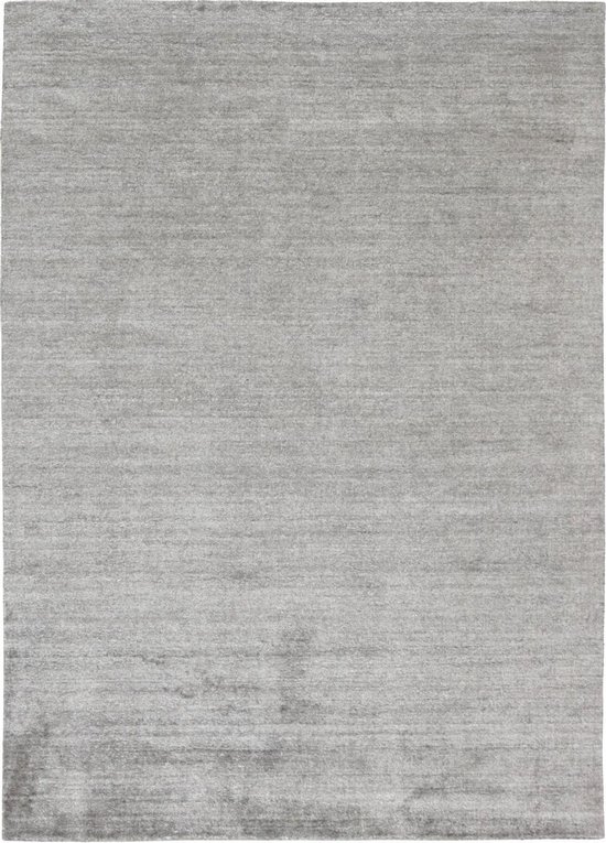 Plain Dust Steel Vloerkleed - 60x90  - Rechthoek - Laagpolig Tapijt - Modern - Grijs