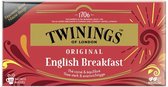 Twinings Thee - English breakfast envelop zwart - 50 buideltjes
