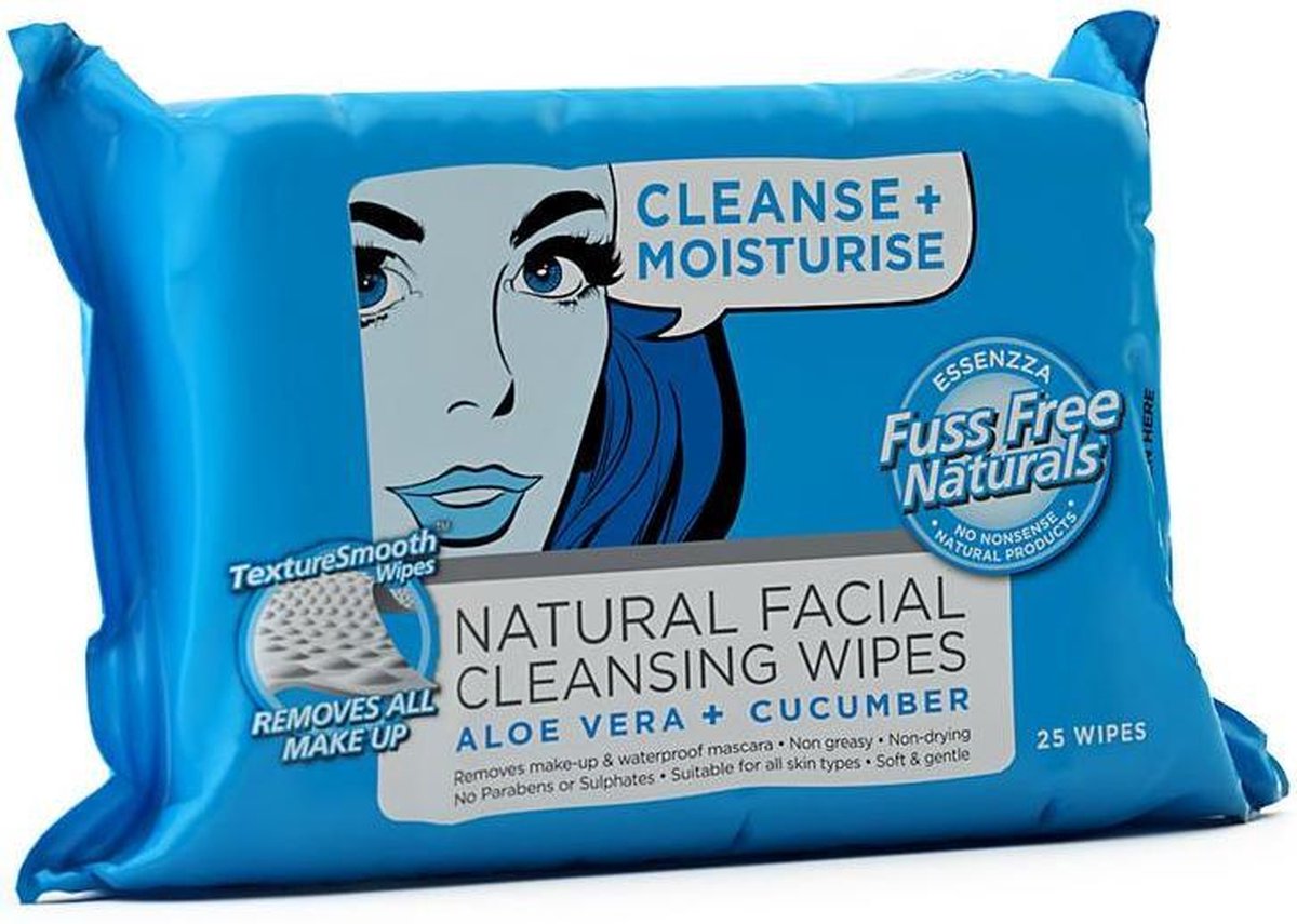 Fuss Free Nat Face wipes C+ refresh 25st