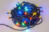 KERSTBOOMVERLICHTING | 12 METER | 160 LED LAMPJES | MULTICOLOR | GROENE DRAAD | 24V