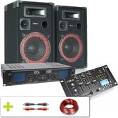 Complete Bluetooth DJ geluidsinstallatie 1000W