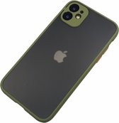 Apple iPhone 11 - Silicone transparante hard hoesje Daan groen - Geschikt voor