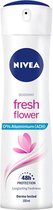 Nivea Fresh Flower 0% Aluminium Deodorant Spray 150ml