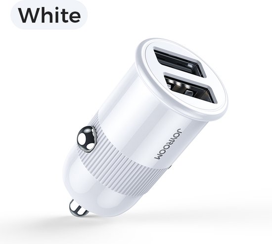Auto oplader met 2 USB poorten – 3.1A – Snellader – Geschikt voor iPhone/ Samsung/ Huawei/ Oppo/ Xiaomi – Autolader adapter