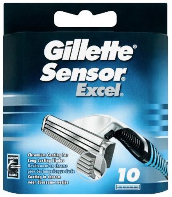 Gillette Sensor Excel Scheermesjes Mannen - 10 Stuks - Gillette