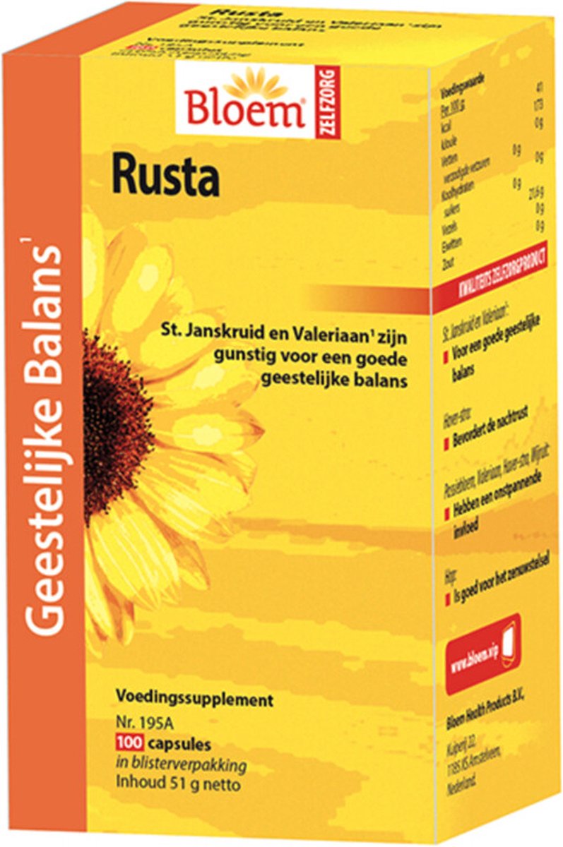 Goedkoopste Bloem Rusta Forte - 100 capsules - Voedingssupplement