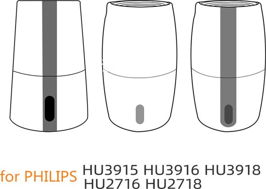 Filter Allergieën Astma Luchtkwaliteit TotalReplace Luchtbevochtiger Filter – Compatibel Met Philips FY3446, HU3915, HU3918, HU2718 E.a. Philips Filter Fy2420