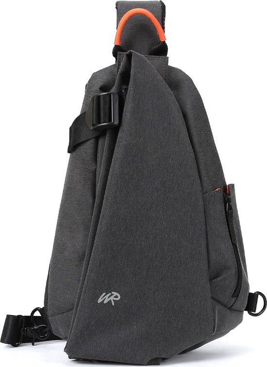 Schoudertas voor Mannen Vrouwen, Mens Sling Tas Anti-diefstal Borstzak Lederen Borst Crossbody Schouder Rugzak Borst Pack Travel Daypack voor Outdoor Sport Crossbody Sling Bag anti-diefstal borsttas r