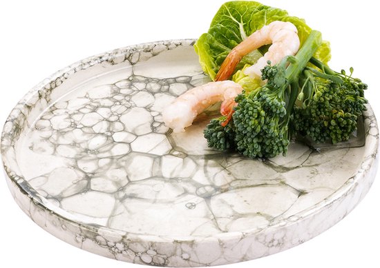 Bowls and Dishes Espuma Poterie Assiette | assiette de diner | Assiette à petit-déjeuner | Assiette à tapas | Services de table 18 centimètres Ø - Vert - Astuce cadeau !