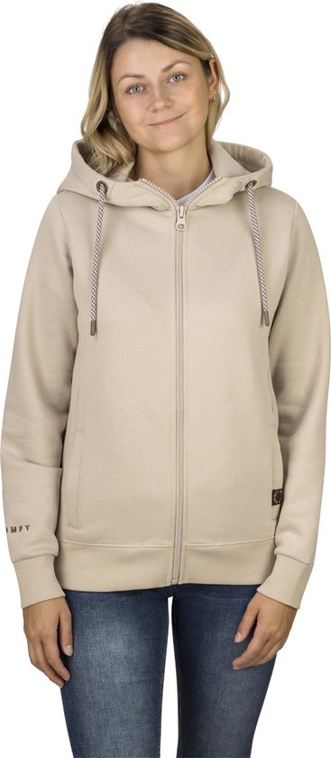DENIMFY Veste Sweat Femme DFClara coupe régulière Beige M Adultes