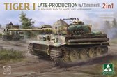 1:35 Takom 2199 Tiger I Late Production w/zimmerit - Sd.Kfz. 181 Pz.Kpfw. VI Ausf. E (Late/Late Command) Plastic Modelbouwpakket