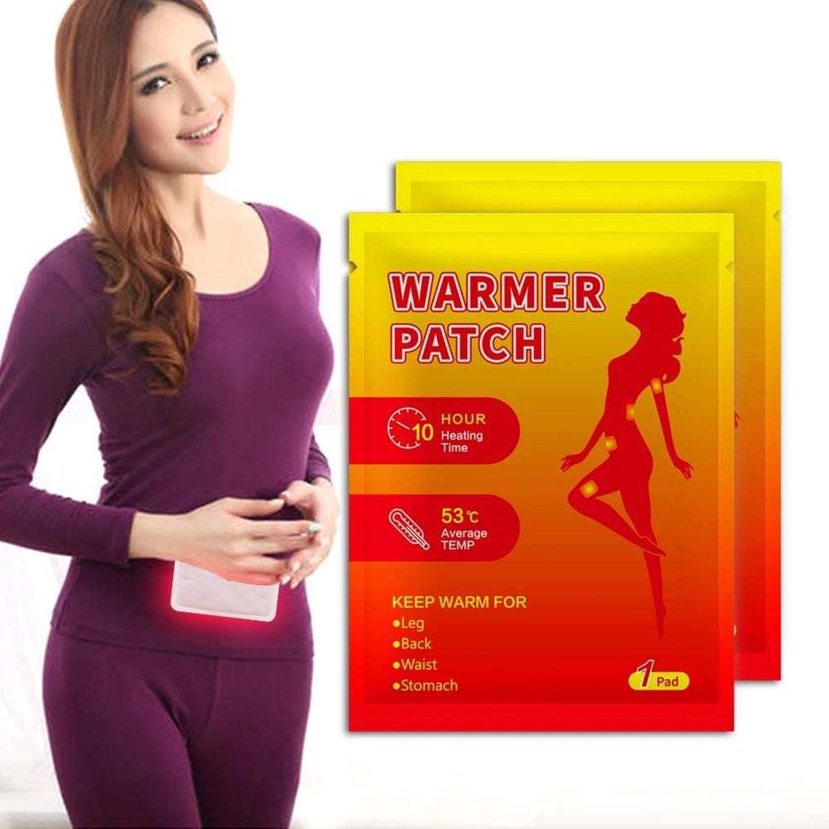 Goedkoopste Warmtepleister 20 stuks 10 uur warm - tegen pijn - menstruatie pijn - spierpijn - menstruatie warmte - menstruatie pijnverlichting - Warmte pleister - Gewrichten en Spieren - Knie Schouder Nek