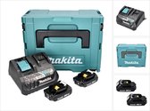 Makita Power Source Kit 18 V met 2x BL 1820 B accu 2.0 Ah ( 2x 197254-9 ) + DC 18 RE Multi Snellader ( 198720-9 ) + Makpac