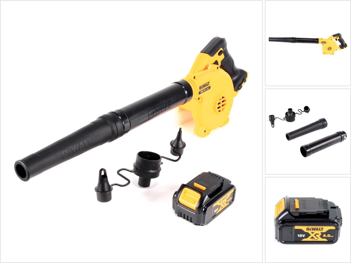DeWalt DCV 100 N 18 V accu/bladblazer + 1 x DCB 182 4.0 Ah accu - zonder koffer, zonder lader