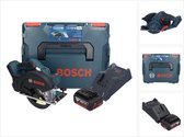 Bosch GKM 18V-50 Professionele accu metaalcirkelzaag 18 V 136 mm borstelloos + 1x accu 5.0 Ah + lader + L-Boxx