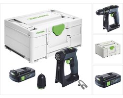 Festool CXS 18 accuboormachine 18 V 40 Nm borstelloos + 1x accu 3.0 Ah + systainer - zonder oplader
