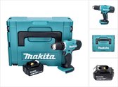 Makita DDF 453 G1J Accuboormachine 18 V 42 Nm + 1x accu 6.0 Ah + Makpac - zonder lader