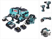 Makita DLX4156TX1 Accu Combiset 4-delig 18V 5.0Ah in Tas