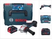 Bosch GWS 18V-10 SC accu haakse slijper 18 V 125 mm borstelloos + 1x ProCORE accu 8.0 Ah + L-Boxx - zonder lader