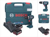 Bosch GSB 18V-45 Professional perceuse à percussion sans fil 18 V 45 Nm sans balais + 2x batterie 5,0 Ah + chargeur + L-Case