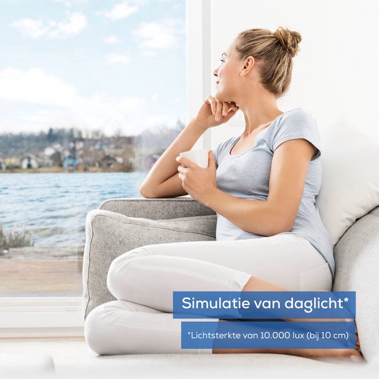 Beurer TL 70 Daglichtlamp – Lichttherapielamp 10 000 Lux – Rond Design - Groot oppervlak Ø 33 cm – Dimbaar met 10 Niveaus & Timer (15–120 min) – Flikkervrij & UV-vrij – Medisch Gecertificeerd – 3 Jaar Garantie