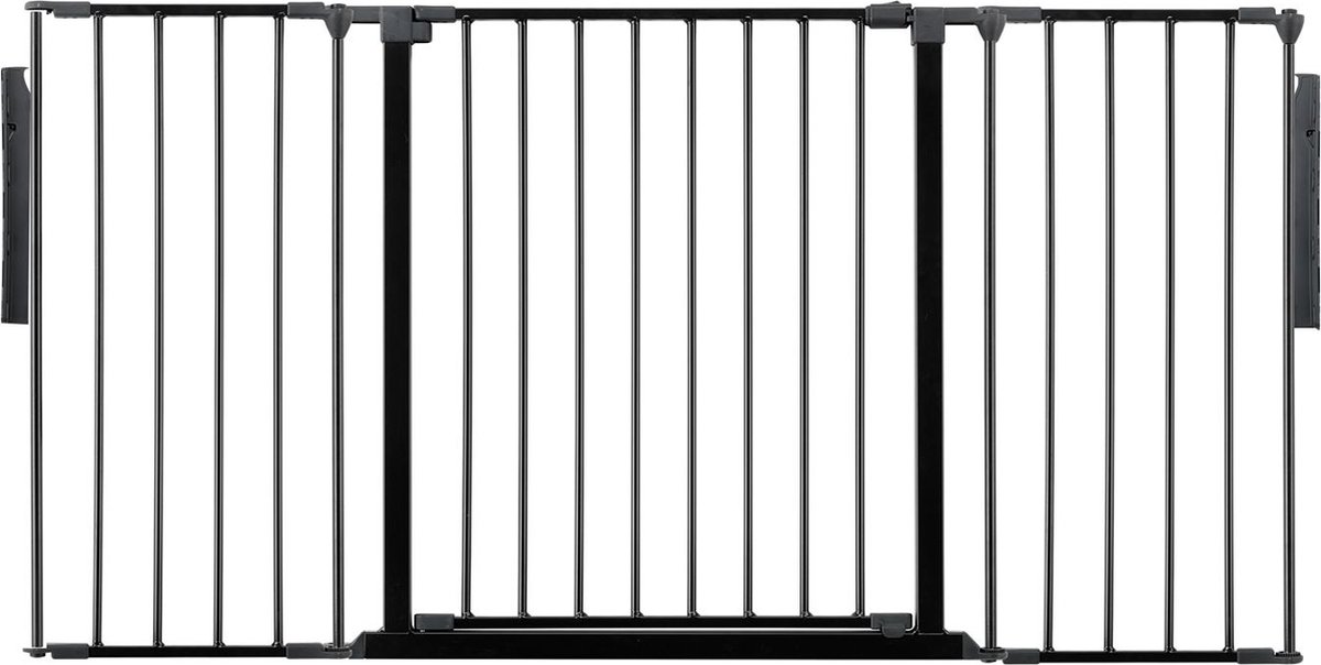 Safetots Kamerbreedhek, Panelenhek, Tot 148cm Breed, Zwart, 70cm Hoog