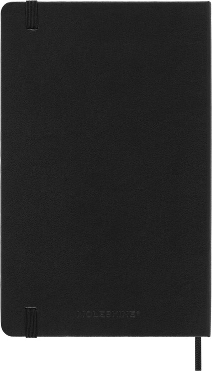 Moleskine Weekplanner, verticale agenda voor 12 maanden 2025, harde kaft en elastische sluiting, zwart, zakformaat 9 x 14 cm