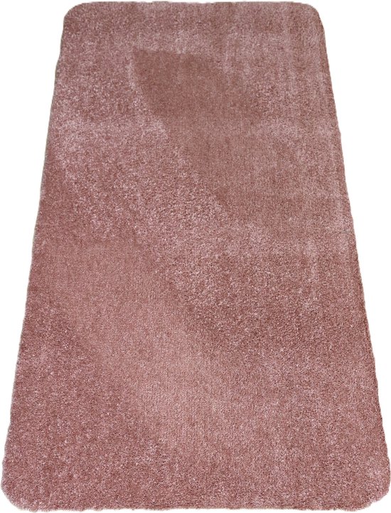 PRIMA - Soft - Wastafelmat - Badmat - oud roze - 60x120cm - antislip