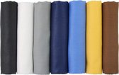 7 stuks katoen patchwork stof 17,7 x 19,68 inch effen kleur katoen textiel bundels voor decoratie naaien quilten doe-het-zelf ambachten kussens tassen handwerk (A-b801)