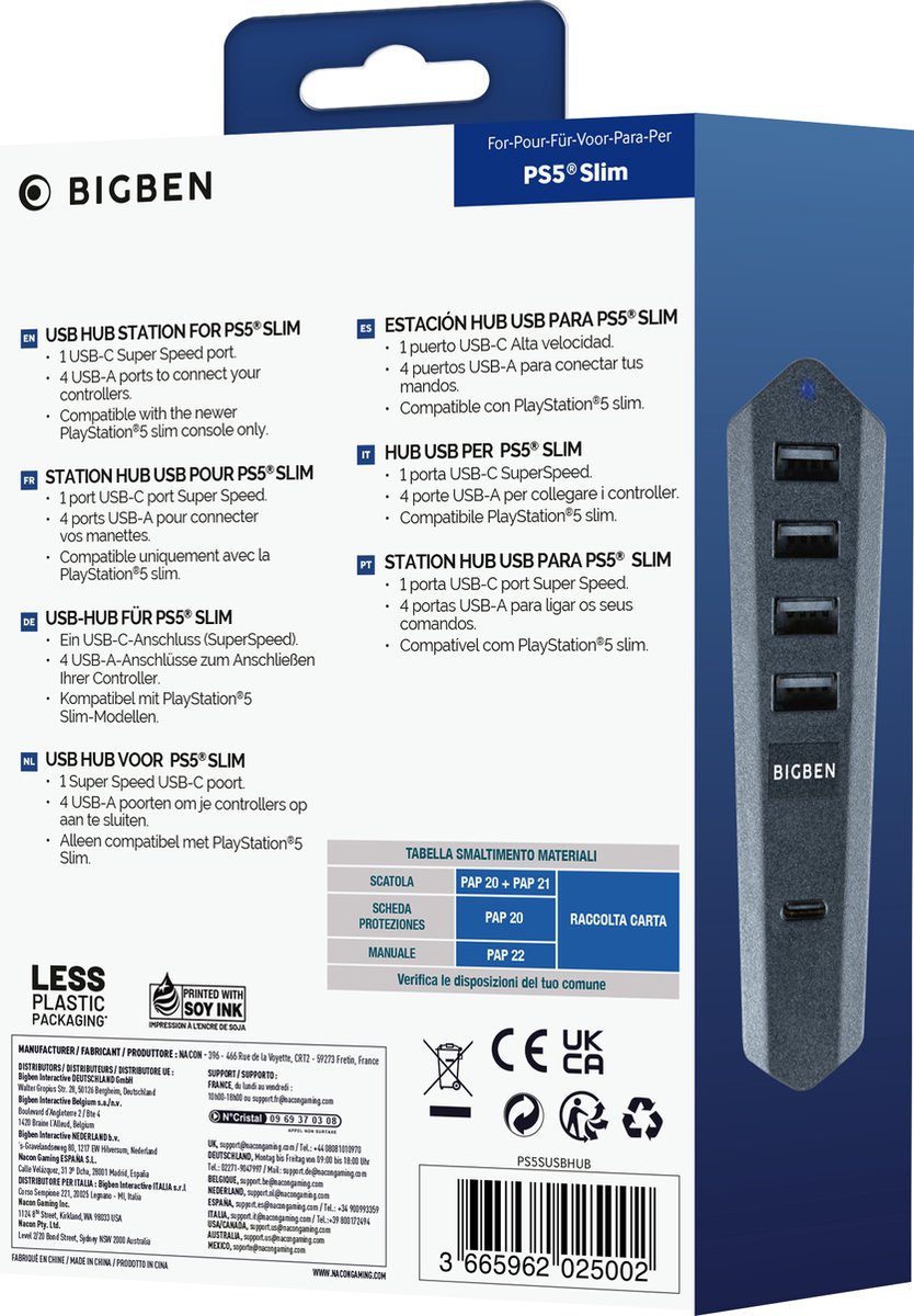 Nacon - USB Hub - PS5 Slim thumbnail 4