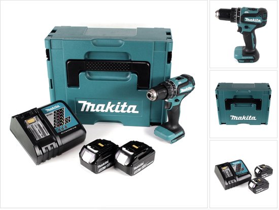 Makita DHP485RTJ 18V accu klopboor en schroefmachine 2x