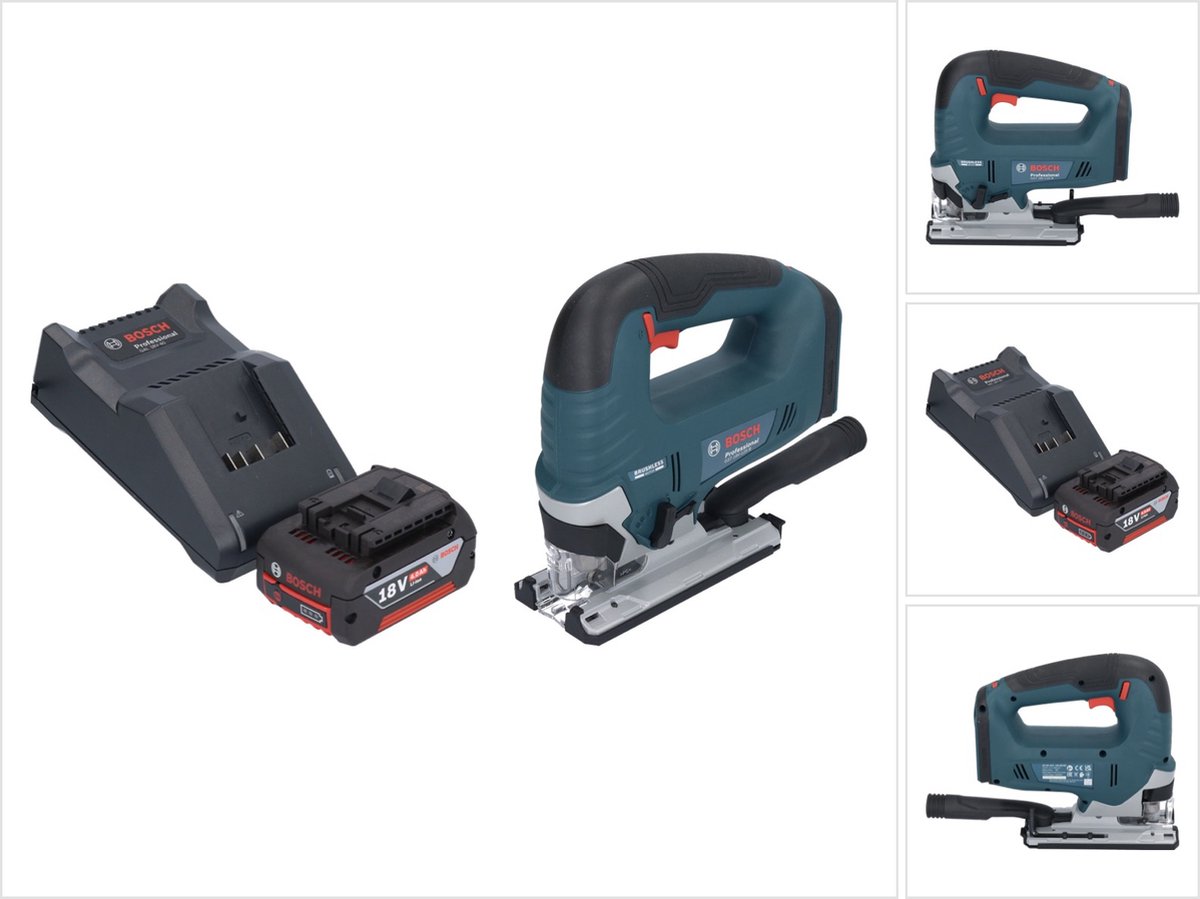 Bosch GST 18V-125 B Professionele accudecoupeerzaag 18 V 125 mm borstelloos + 1x accu 4.0 Ah + lader