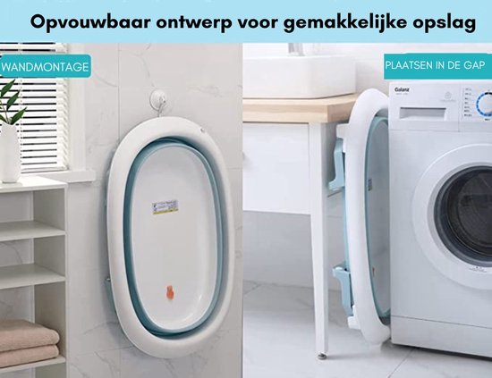 Opvouwbare Babybadkuip - Babykuip - Baby Bad - Babyzitje - Inclusief Kinderballen - Baby - Babyhaarwasbeker - Babybadkuip Opvouwbaar - 80 x 49 x 25 cm van Merkloos — afbeelding 4