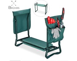 Brûhrs® Kniebank - tuinkruk - kniesteun tuinieren - werkbankje - kniekussen - tot en met 150kg