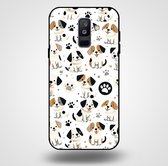 Smartphonica Telefoonhoesje voor Samsung Galaxy A6 Plus 2018 met honden opdruk - TPU backcover case honden design / Back Cover geschikt voor Samsung Galaxy A6 Plus 2018