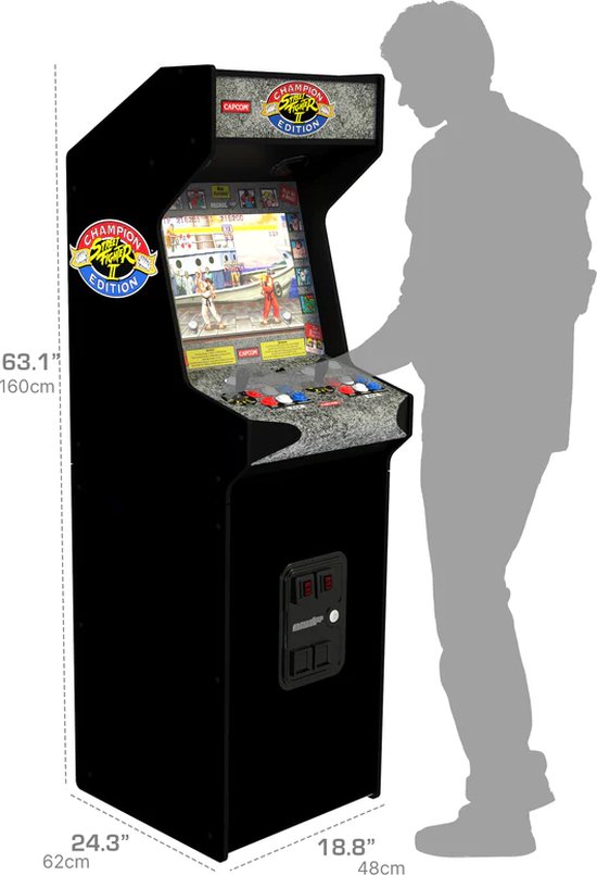 Arcade1Up - Street Fighter Deluxe Arcade Machine | bol